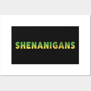 Crystal Shenanigans Green Yellow Posters and Art